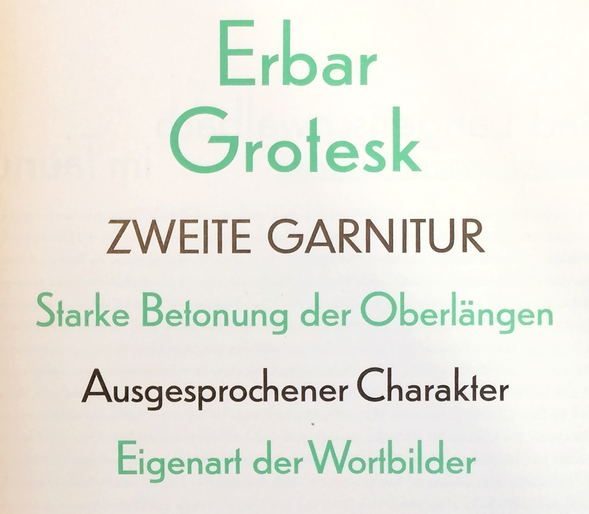 On Erbar and Early Geometric Sans Serifs