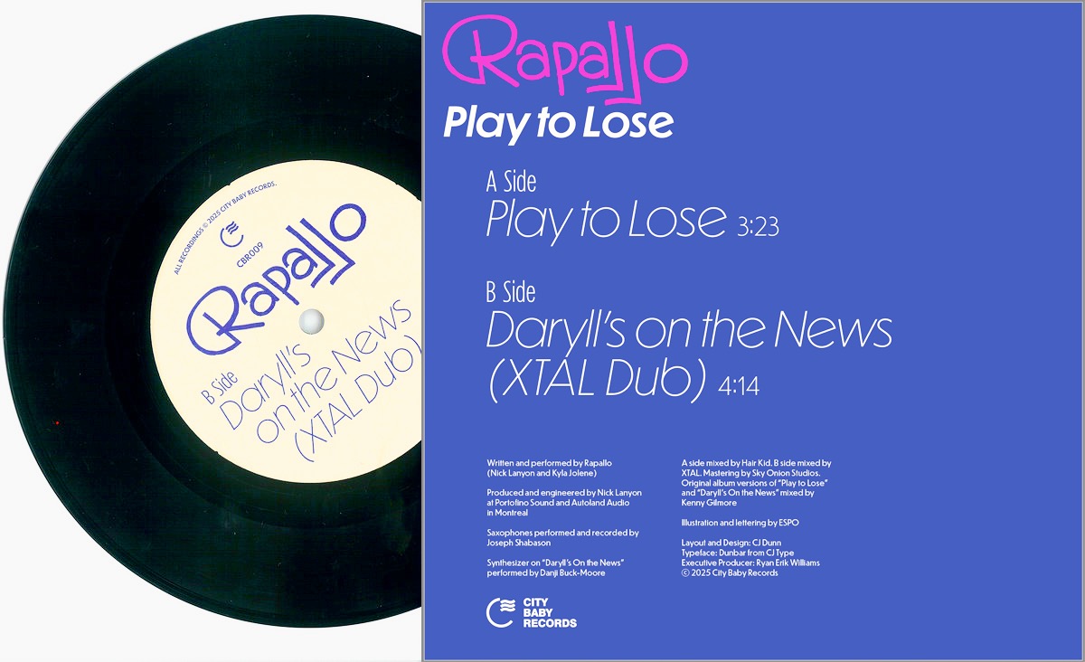 Rapallo Play to Lose City Baby Records Dunbar disc